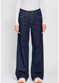 Gang Damen Weite Jeans "94AMELIE WIDE", blau, casual, Gr. 32, Denim/Jeans, Obermaterial: 93% Baumwolle, 5% Elastomultiester, 2% Elasthan, Jeans