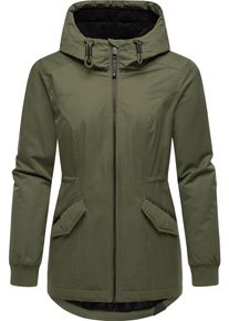 Ragwear Damen Winterjacke "Dowey Warm Rain", grün, Basic, Gr. S, Obermaterial: 100% Polyester, Innenfutter: 100% Polyester, Wattierung: 100%