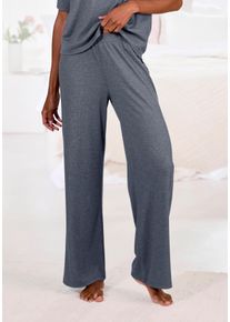 Vivance Dreams Damen 7/8-Hose, Gr. 36, grau, Rippstrick, Obermaterial: 63% Polyester, 33% Viskose, 4% Elasthan, unifarben, Basic, Hosen, in weicher