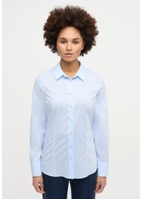 Eterna Damen Hemdbluse "FITTED", blau, modisch, Gr. 40, 97% cotton, 3% Elastodien, Blusen