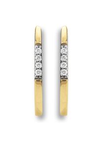 Vivance Damen Paar Ohrhänger "0.03 ct Diamant Brillant Ohrringe Ohrstecker aus 585 Gelbgold", Damen, 0.03 ct mit Diamant, Diamanten, gold, Diamanten,
