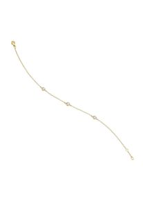 Vivance Damen Goldarmband "0,11 ct Diamant Brillant Armband aus 585 Gelbgold 19 cm", 19, Gelbgold 585-Diamanten, gold, Gelbgold 585, Diamanten,