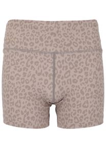 Endurance Kinder Lauftights "Konwich Jr.", beige, feminin, Gr. 164, 77% Polyester, 23% Elasthan, Hosen, mit angesagtem Leopardenmuster
