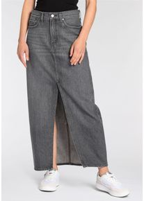 Levi's LEVI'S Damen Jeansrock "Ankle Column Skirt", grau, casual, Gr. 27, Denim/Jeans, Obermaterial: 100% Baumwolle, Röcke