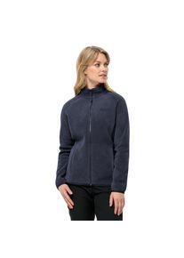 Jack Wolfskin Damen Fleecejacke "MOONRISE FZ W", blau, sportlich, Gr. XXL, Fleece, Obermaterial: 100% Polyester, Jacken, mit kurzem