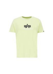 Herren T-Shirt "Alpha Industries Men - T-Shirts Basic T-Shirt BL Rubber", grün, Gr. M, Alpha Industries, Obermaterial: 90% Baumwolle, 10% Polyester,