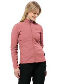 Jack Wolfskin Damen Fleecejacke "TAUNUS", rot, sportlich, Gr. XXL, Fleece, Obermaterial: 100% Polyester, Jacken, leichter, dehnbarer, atmungsaktiver