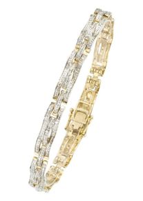 Firetti Damen Armband "Schmuck Geschenk Gold 333 Armschmuck Armkette Goldarmband Fantasie", Gelbgold 333-Diamanten, gold, Gelbgold 333, Diamanten,
