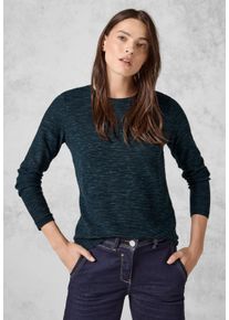 Cecil Damen Strickpullover, grün, casual, Gr. XXL, unifarben, Web, 60% Baumwolle, 40% Polyester, Pullover, mit Rundhalsausschnitt