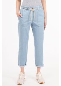 Recover Pants Damen 5-Pocket-Jeans "BELINA", blau, casual, Gr. 38, unifarben, 97% Baumwolle;3% Elasthan, Jeans, Gürtel
