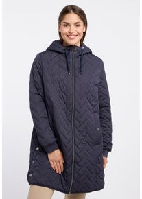 Barbara Lebek Damen Steppjacke, blau, casual, Gr. 36, unifarben, Steppware, Obermaterial: 100% Polyester. Futter: 100% Polyester, Jacken, mit Kapuze