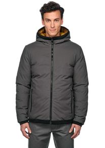 Geox Herren Wendejacke "SPHERICA", grau, casual, Gr. 46, unifarben, kontrastfarbene Details, Web, Obermaterial: 100% Polyester. Futter: 100%