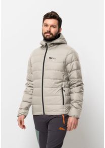 Jack Wolfskin Herren Daunenjacke "ATHER DOWN HOODY M", beige, Gr. M, Obermaterial: 100% Polyester; Futter: 100% Polyester; Füllung: 90% Entendaunen,