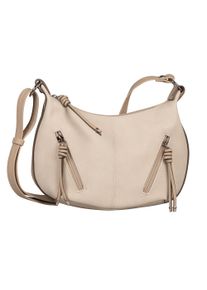 Tom Tailor Damen Umhängetasche "Caia", weiß, Polyurethan, clean, gepflegt, unifarben, Taschen, aus weich genarbtem Nubukleder-Imitat, praktisch und