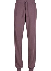 Urban Classics Damen Stoffhose "Urban Classics Light Terry Basic Sweatpants", lila, Gr. XXL, unifarben, 95% Baumwolle, 5% Elasthan, Hosen