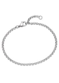 Firetti Damen Edelstahlarmband "Schmuck Geschenk Erbskettengliederung, 2,4 mm breit", 20, Edelstahl, silber, Edelstahl, Armbänder, Made in Germany