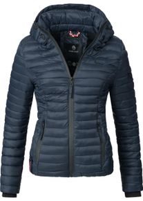 Marikoo Damen Steppjacke "Samtpfote", blau, casual, Gr. XL, Oberstoff: 100% Nylon, Futter: 100% Polyester, Wattierung: 100% Polyester, Jacken,