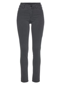 WONDERJEANS Damen Slim-fit-Jeans, grau, casual, Gr. 38, Abriebeffekte, Denim/Jeans, Obermaterial: 65% Baumwolle, 29% Polyester, 6% Elasthan, Jeans,
