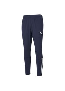 Puma Herren Trainingshose "TEAMLIGA TRAINING PANTS", blau, sportlich, Gr. XXL, unifarben, Piquu00e9, Obermaterial: 100% Polyester, Hosen