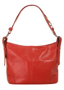 Samantha Look Damen Umhängetasche, rot, Leder, vintage, Taschen, echt Leder, Made in Italy