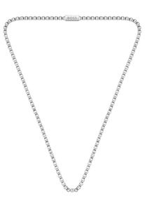 BOSS Herren Kette ohne Anhänger "Schmuck Edelstahl Halsschmuck Panzerkette CHAIN FOR HIM", Edelstahl, L: 58cm B: 4,2mm, silber, Edelstahl, B:4,2mm,