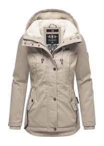 Marikoo Damen Winterjacke "Bikoo", grau, modisch, Gr. M, Oberstoff: 100% Baumwolle, Futter: 100% Polyester, Wattierung: 100% Polyester, Ärmelfutter: