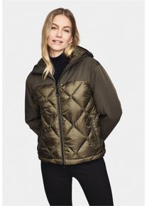 NEW CANADIAN Damen Steppjacke "CARINA", grün, sportlich, Gr. 40, unifarben, 100% Polyester, Jacken, mit Taschenbeutel aus Kuschel-Fleece