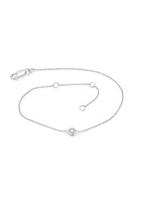 Vivance Damen Goldarmband "0,08 ct Diamant Brillant Armband aus 585 Weißgold 19 cm", 19, Weißgold 585-Diamanten, silber, Weißgold 585, Diamanten,