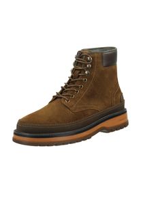 Gant Herren Schnürstiefel "Clafton", Gr. 41, braun, Veloursleder, Leder, casual, Schuhe, Business Stiefel, Schnürboots mit markantem Blockabsatz