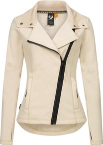 Ragwear Damen Sweatjacke "Saskie", beige, modisch, Gr. M, 95% Polyester, 5% Elasthan, Sweatjacken, Modische Damen Kapuzenjacke mit kuschlig weichem