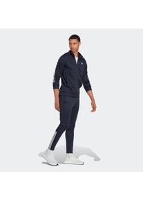 Herren Trainingsanzug "SLIM ZIPPED", blau, sportlich, Gr. XXL, adidas Sportswear, Obermaterial: 100% Polyester, Sportanzüge