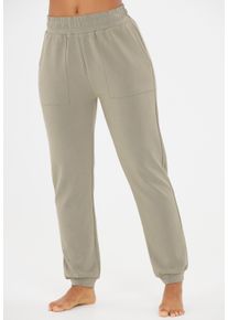 ENDURANCE ATHLECIA ATHLECIA Damen Sweathose "Elaina", grau, casual, Gr. 36, unifarben, 51% Polyester, 44% Modal, 5% Elasthan, Hosen, mit toller Atmungsaktivität