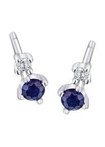 Vivance Damen Paar Ohrhänger, Damen, 0.04 ct mit Diamant, Weißgold 585-Diamanten, silber, Weißgold 585, Diamanten, Ohrringe, Damen Gold Schmuck