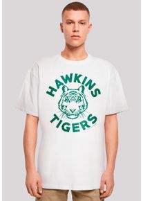 F4NT4STIC Herren T-Shirt "Stranger Things Hawkins Tigers", weiß, casual, Gr. XXL, Obermaterial: 100% Baumwolle, Shirts, Premium Qualität