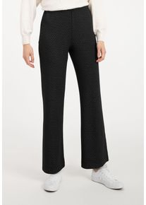 Recover Pants Damen Stoffhose "JASMIN", schwarz, Gr. 36, gepunktet, 68% Viskose;27% Polyamid;5% Elasthan, Hosen, aus hochwertigem Jersey