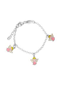 Vivance Armband "925/- Sterling Silber rhodiniert Engel", 12 + 2cm, Silber 925 (Sterlingsilber), bunt, Silber 925 (Sterlingsilber), Armbänder