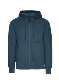 TRIGEMA Herren Sweatjacke "TRIGEMA Sweatjacke mit Kapuze", blau, Basic, Gr. S, 70% Baumwolle, 30% Polyester, Sweatjacken