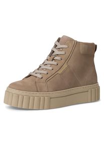 Tamaris Damen Sneaker, Gr. 41, grau, Leder, unifarben, casual, Schuhe, mit gepolstertem Schaftrand
