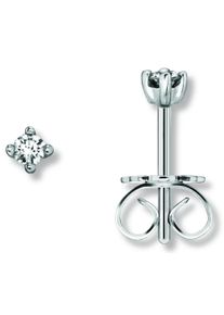 Vivance Damen Paar Ohrhänger "0.15 ct Diamant Brillant Ohrringe Ohrstecker aus 585 Weißgold", Damen, 0.15 ct, Diamanten, silber, Diamanten, Ohrringe,