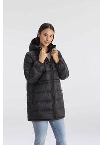 Levi's LEVI'S Damen Steppjacke "POLLY MIDI PUFFER", schwarz, casual, Gr. XS, unifarben, Web, Obermaterial: 100% Polyamid, Jacken, mit praktischen Taschen
