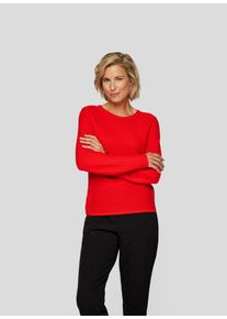 Rabe Damen Strickpullover, gelb, casual, Gr. 44, unifarben, Strick, Obermaterial: 50% Baumwolle, 50% Polyacryl, Pullover, mit Rundhalsausschnitt