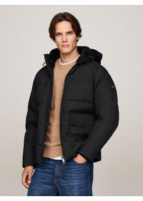 Tommy Hilfiger Herren Parka "ROCKIE UTILITY HOODED JACKET", schwarz, casual, Gr. XXXL, Web, Obermaterial: 100% Polyamid. Futter: 100% Polyamid.
