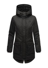 Navahoo Damen Parka "Brinjaa", schwarz, Basic, Gr. M, Obermaterial: 65% Polyester, 35% Baumwolle, Futter: 100% Polyester, Wattierung: 100% Polyester,