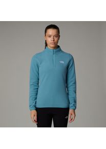 The North Face Damen Fleeceshirt "101 GLACIER FLEECE 1/4 ZIP - EU", blau, sportlich, Gr. S, Fleece, Obermaterial: 100% Polyester, Shirts