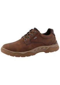 Tom Tailor Herren Schnürschuh, Gr. 41, braun, Lederimitat, Textil, unifarben mit Farbeinsatz, casual, Schuhe, Halbschuh, Freizeitschuh mit