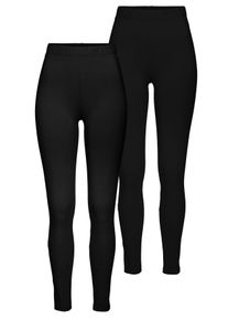 Boysen's BOYSEN'S Damen Leggings, schwarz, Basic, Gr. 34, unifarben, Jersey, Obermaterial: 95% Baumwolle, 5% Elasthan, Hosen, mit Baumwolle NEUE FARBE