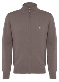 Fynch-Hatton Herren Strickjacke, braun, casual, Gr. XXXL, unifarben, Strick, Obermaterial: 100% Baumwolle, Strickjacken, mir Reißversschluss und