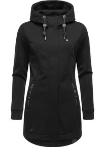 Ragwear Damen Kapuzensweatjacke "Letti Bonded", schwarz, sportlich, Gr. S, Feinstrick, Sweatware, 100% Polyester, Sweatjacken, Sportliche