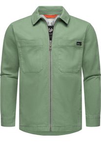 Ragwear Herren Outdoorjacke "Liwty", grau, casual, Gr. M, Material: 100% Baumwolle, Jacken, stylische Herren Hemdjacke mit Brusttasche