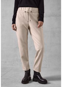 Cecil Damen Jogger Pants, beige, casual, Gr. XL, unifarben, Stoff, 94% Polyester, 6% Elasthan, Hosen, Middle Waist